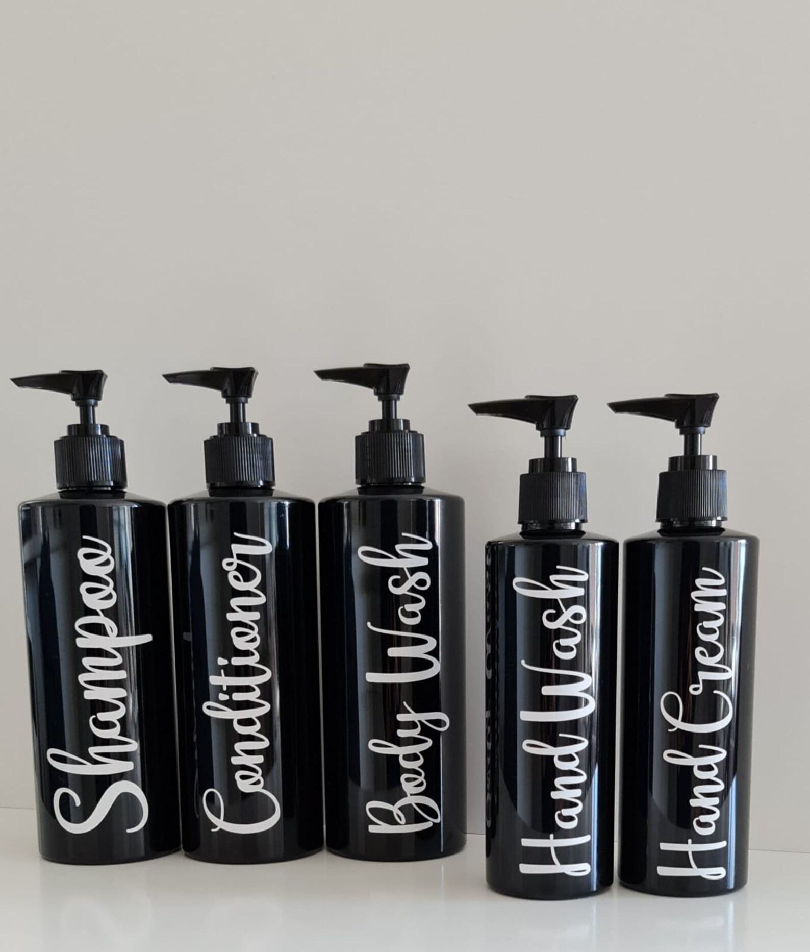 Bathroom Bottles Shampoo Conditioner Body Wash Hand Etsy