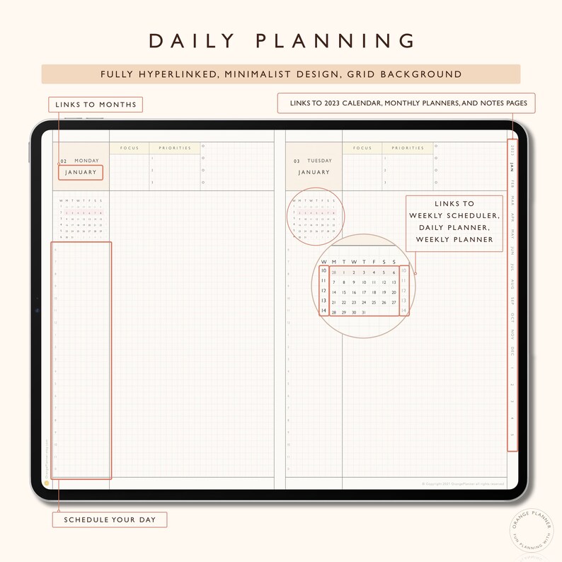 Goodnotes Planner Templates 2023 Digital Journal 2023 Etsy India