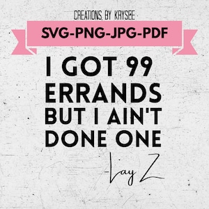Tengo 99 recados pero no he hecho un svg, png, jpg, pdf descarga digital