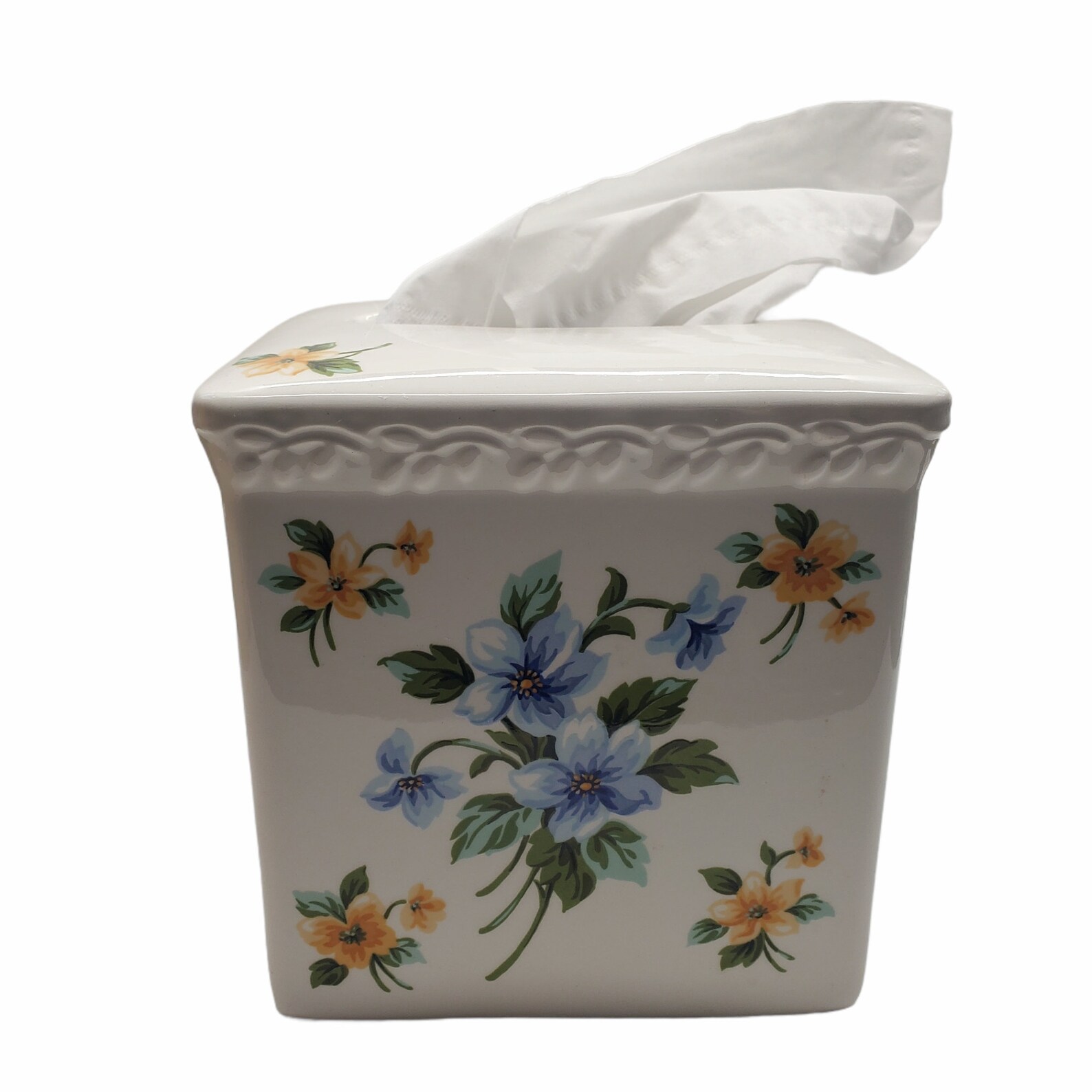 Ceramic Tissue Box Holder Tissue Dispenser Vanity Bathroom | Etsy