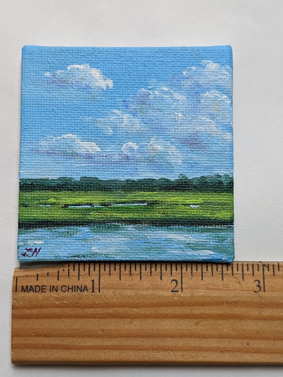 Simple little Lemongrab. Acrylic on 4x4” canvas : r/painting