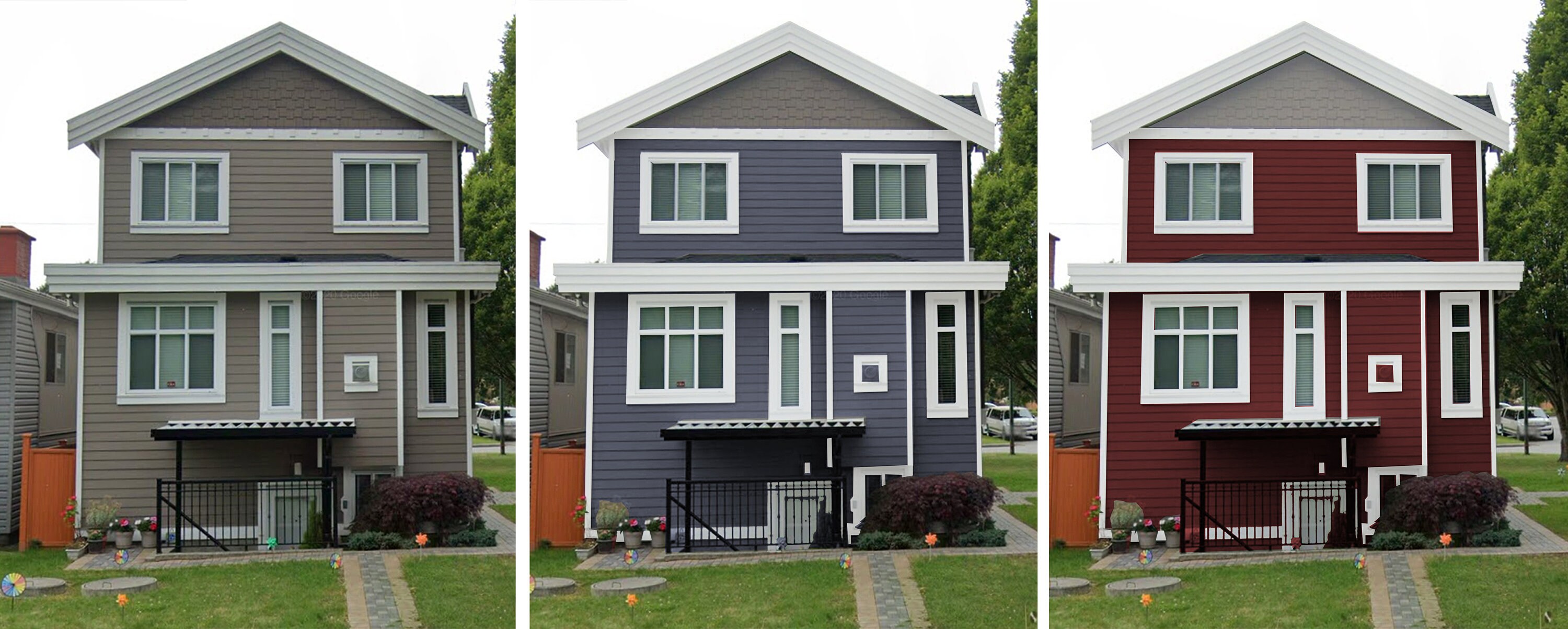 Change the Exterior Color of Your House and Trim. See What It Looks