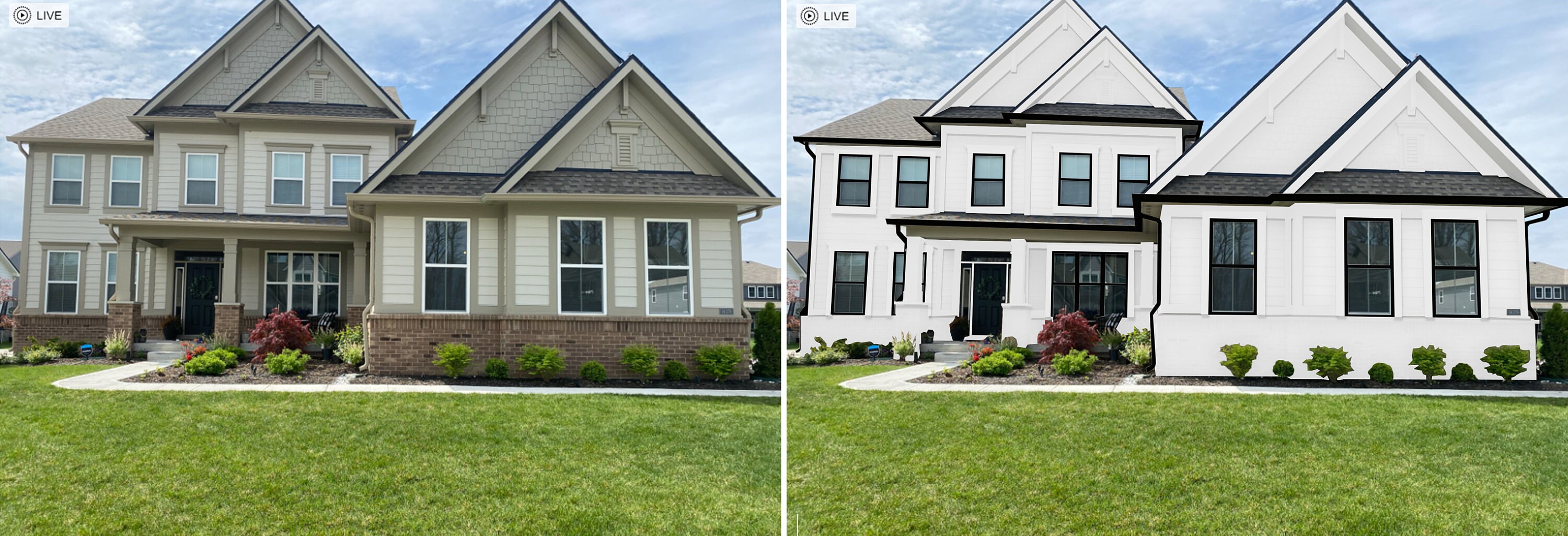 Change the Exterior Color of Your House and Trim. See What It Looks
