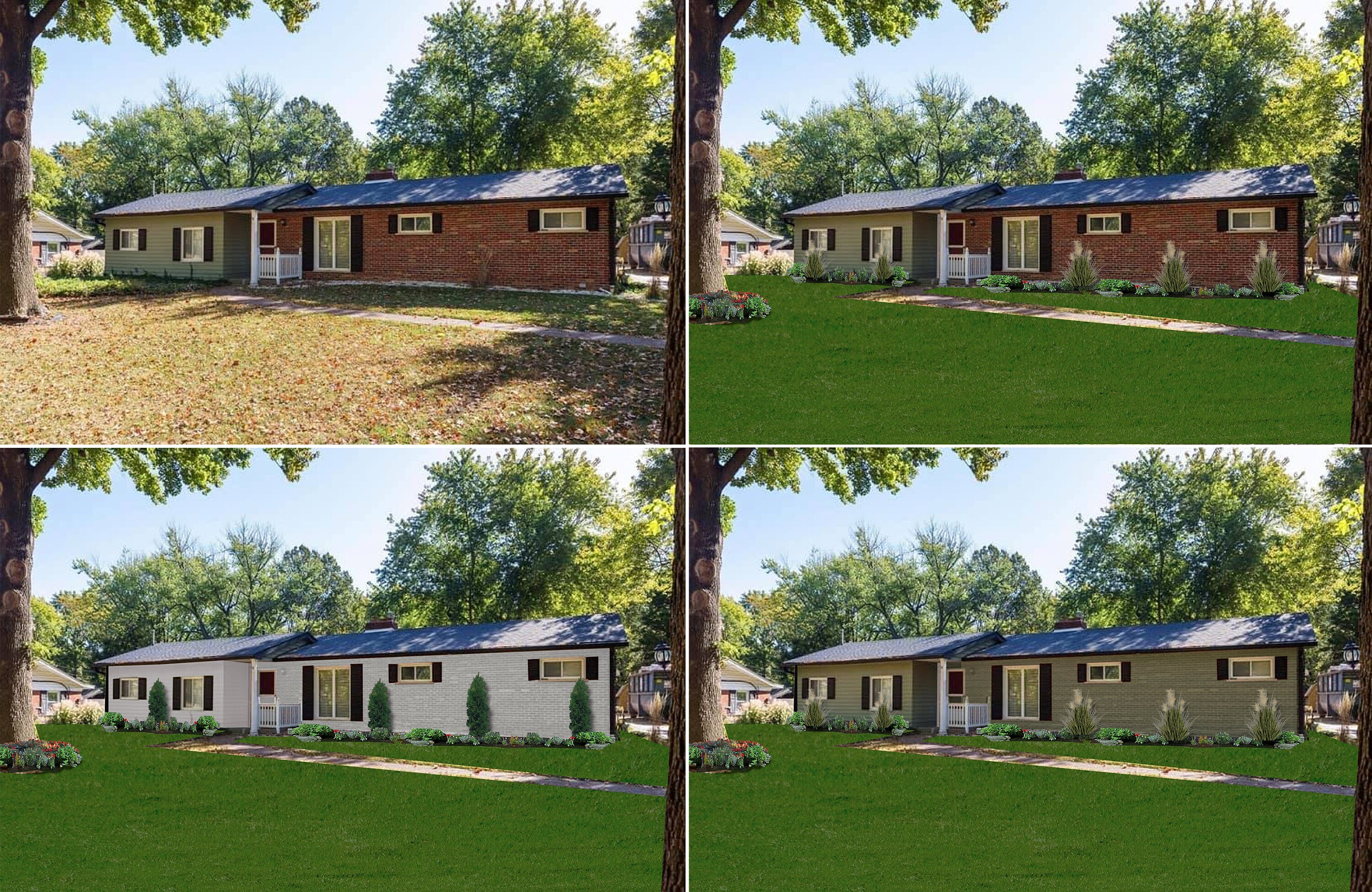 Change the Exterior Color of Your House and Trim. See What It Looks