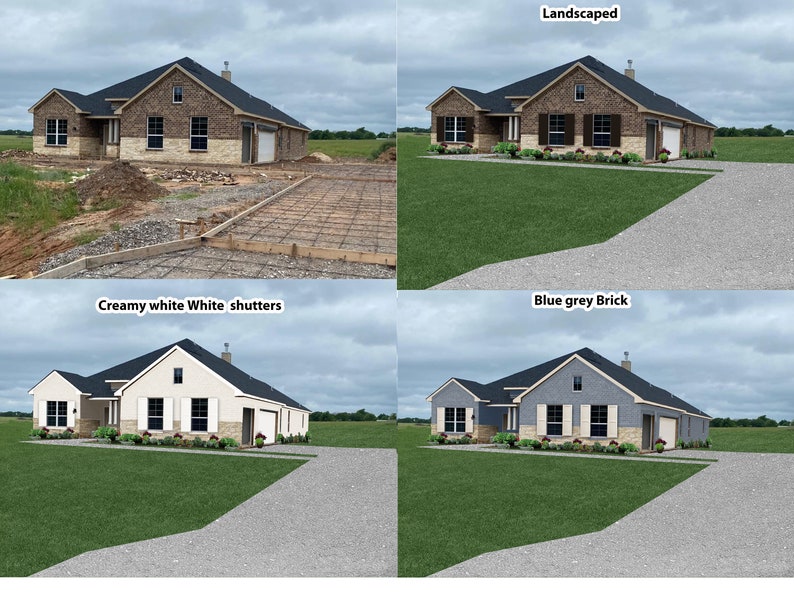 Change the Exterior Color of Your House and Trim. See What It Looks