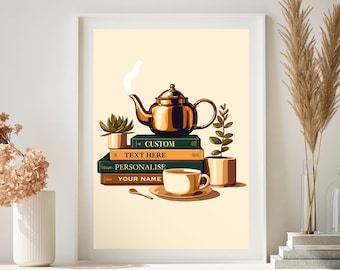 Custom Text Masala Chai Art Chai Art South Asian Art South Asian Wall Art Desi Art Desi illustration American Indian Wall Art Download