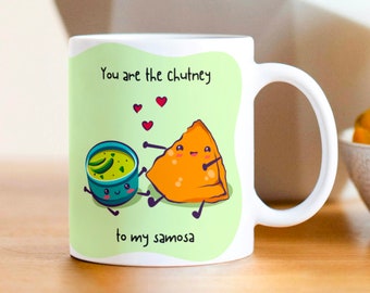 Funny Indian Food Mug Desi Coffee Cups 11oz Anniversary Desi Pun Mugs Indian Valentine Gift Funny Indian Birthday Mug Chai Tea Coffee Cup