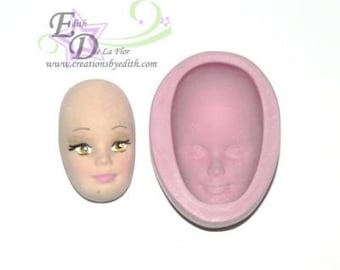 SALE!!  Resin face mold #34 For limited time only.