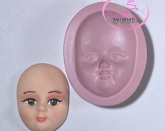 SALE!!  Face mold #30, resin mold, girl face mold, quinceañera, bride