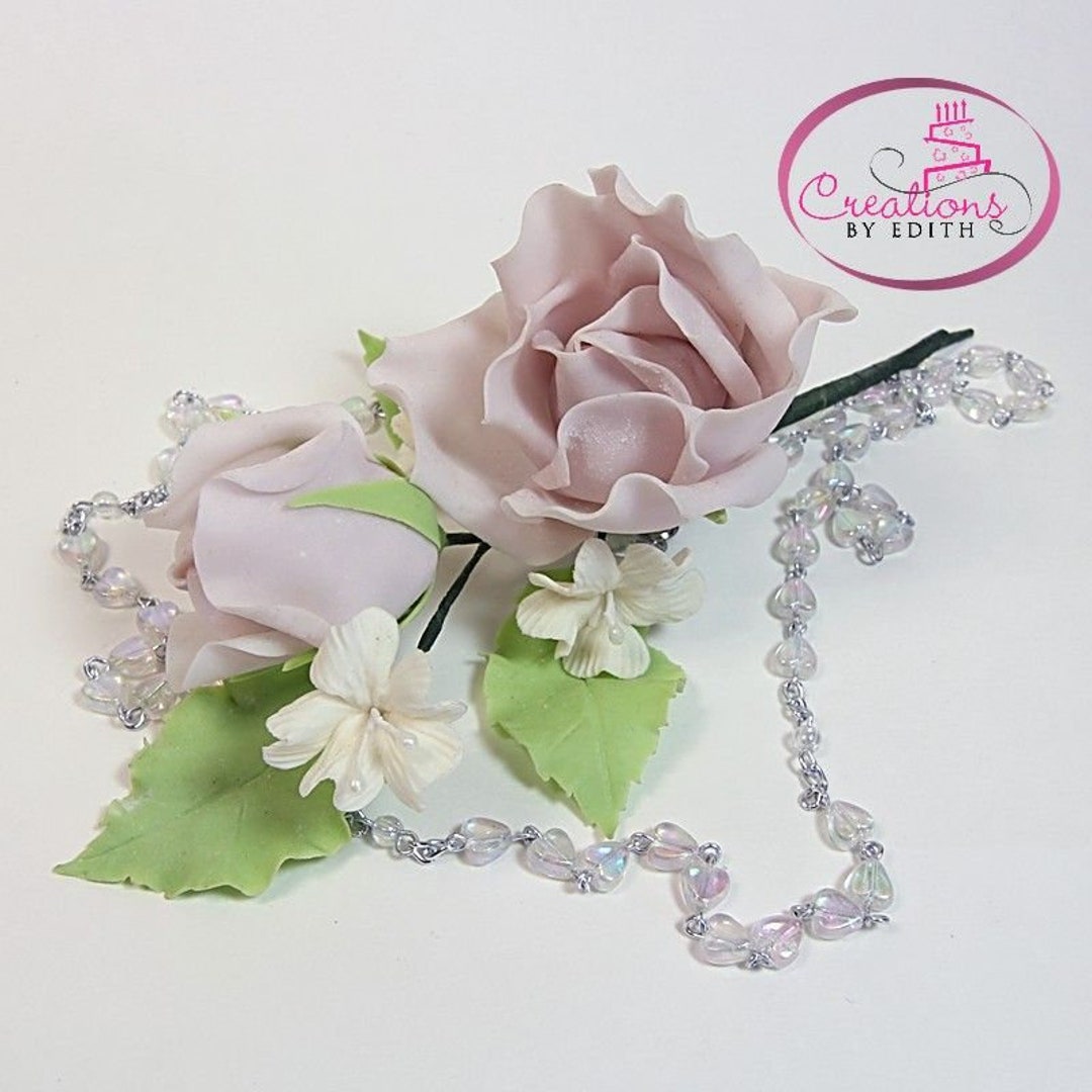 Rose Spray in Cold Porcelain, Bridal , Quinceañera Roses - Etsy