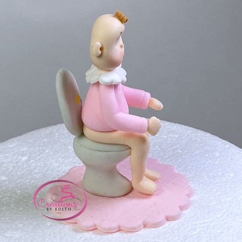 Potty Training Babies Cake Topper/centerpiece/decor in Cold Porcelain