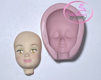 SALE!!  Girl face mold #35, woman face mold, resin mold