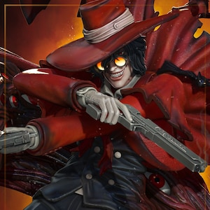 Alucard or Count Dracula From Hellsing Collectible 3d 