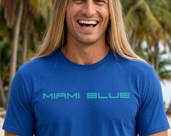 PCar T-Shirt Miami Blue 911 930 964 993 992 991 997 996 T-Shirt Miami Blue 911 Freund Geschenk