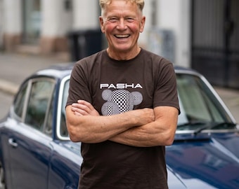 PCar Das „Original“ Pasha Schachbrett Schachbrett T-Shirt 911SC Targa Coupe 3.0L 930 Turbo 1978 1979 1980 1981 1982 1983 Porsche