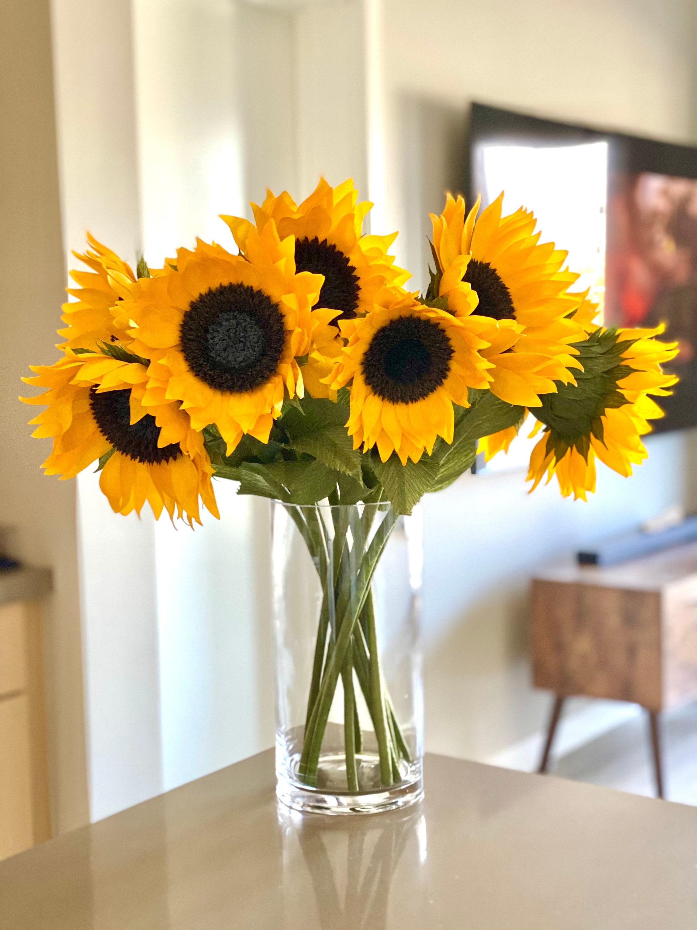 Crepe Paper Sunflower SVG Online Tutorial for Cricut Includes - Etsy