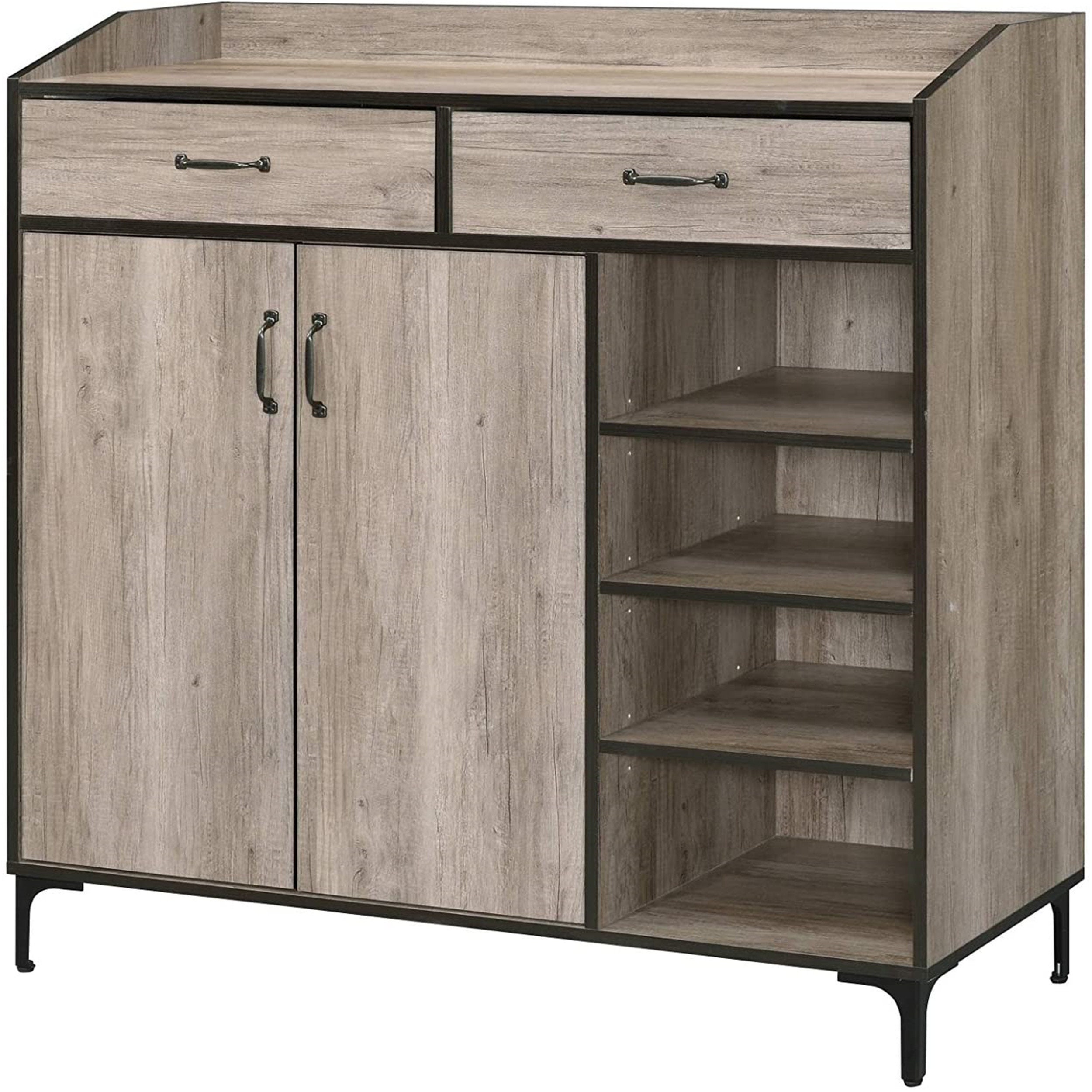 Acme Möbel Pavati Schrank rustikale graue Eiche | Etsy