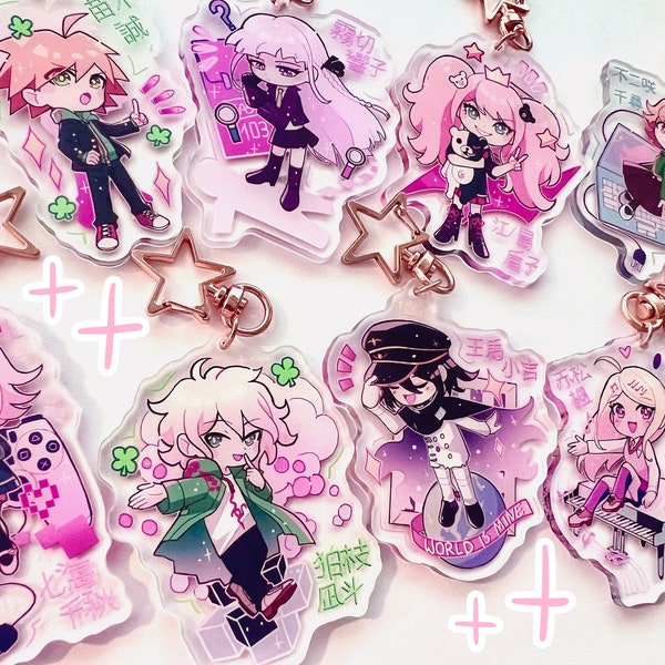 Amuletos de personajes de Danganronpa