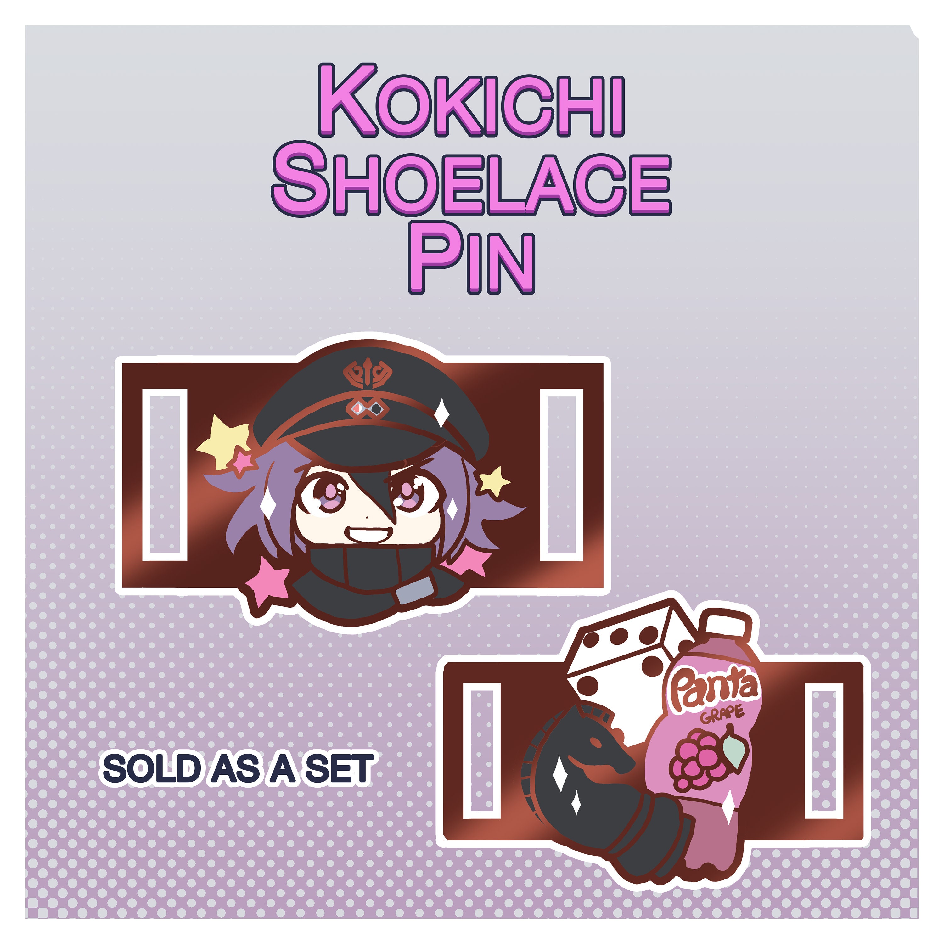 Kokichi Shoelace Pin Etsy