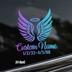 Custom Memorial Car Window Sticker [Die-Cut Vinyl Decal]