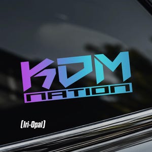 KDM NATION Car Window Sticker [Die-Cut Vinyl Decal]