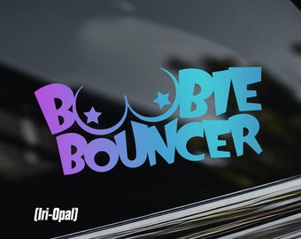 Boobie Bouncer Car Window Sticker [Die-Cut Vinyl Decal]
