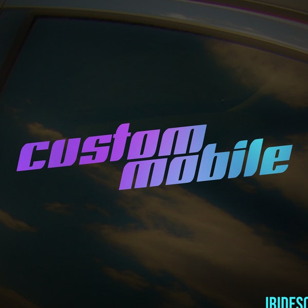 Custom Mobile Car Window Sticker, Die-Cut Vinyl Decal