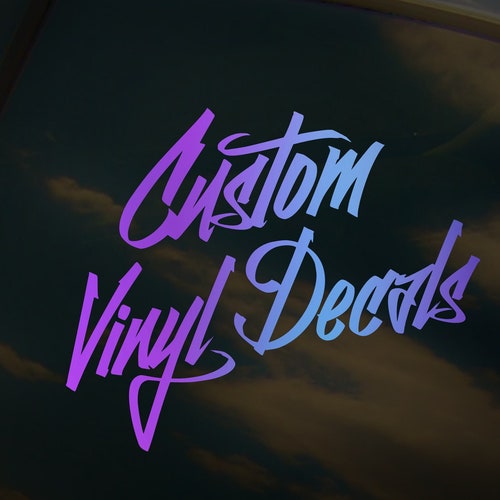 Custom Text Windshield Decal Car Sticker Banner JDM Vinyl Etsy