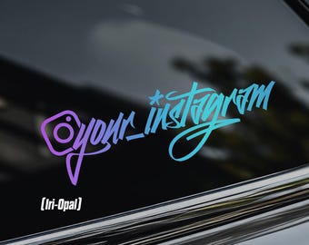 Custom Instagram Car Window Sticker [Die-Cut Vinyl Decal]
