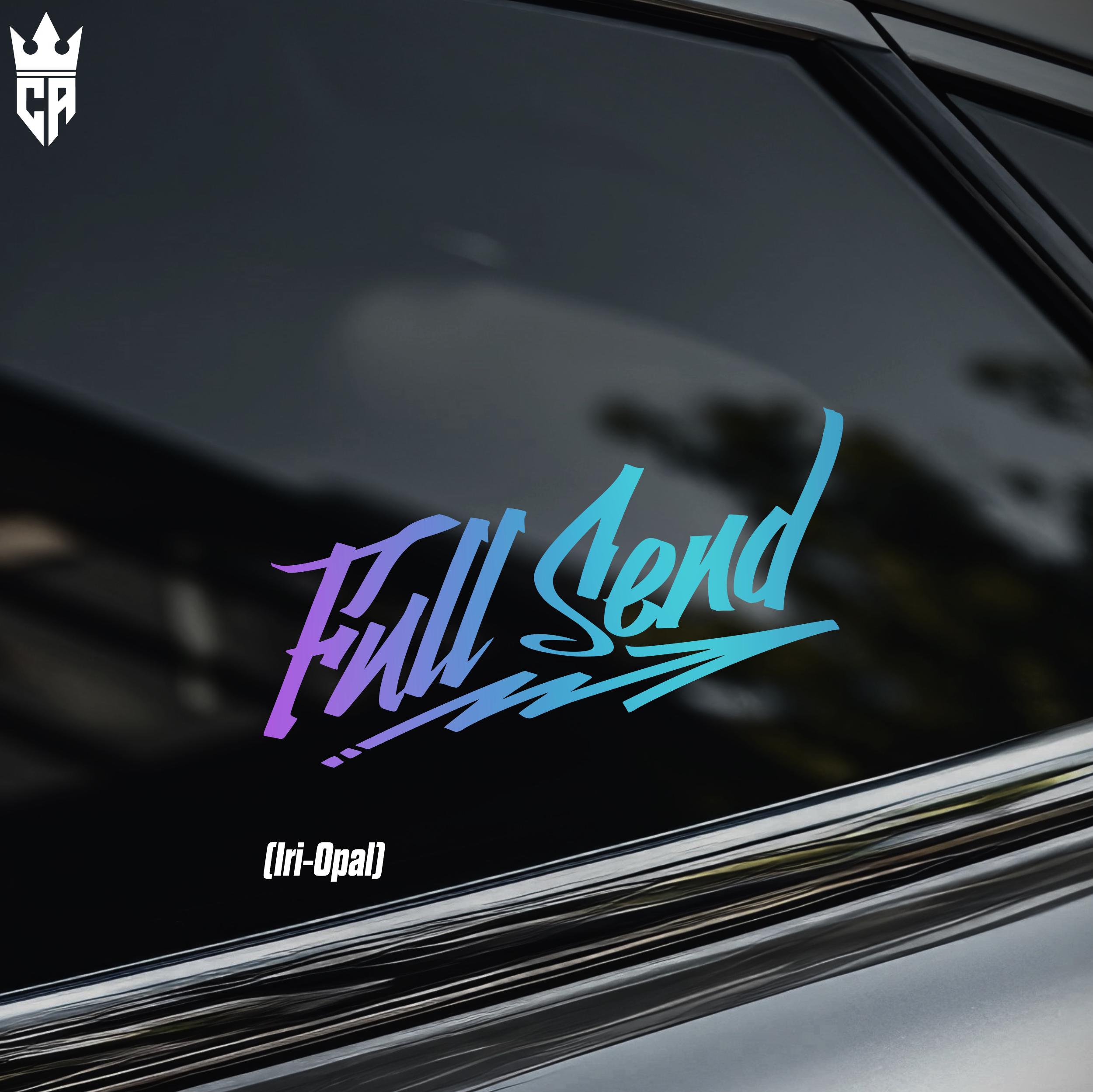 Full Send Car Window Sticker [die-cut Vinyl Decal] - Etsy