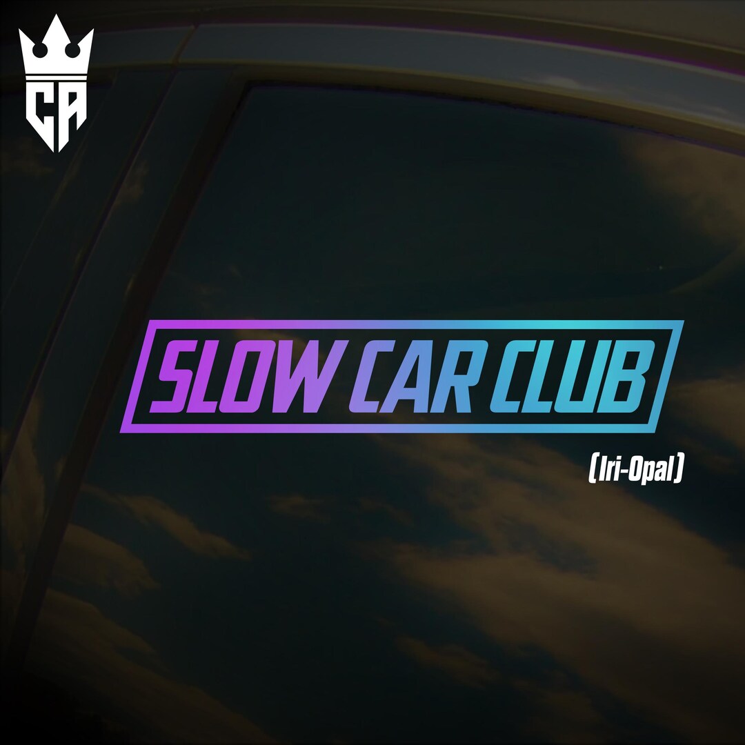 SLOW CAR CLUB Car Window Sticker [die-cut Vinyl Decal] - Etsy