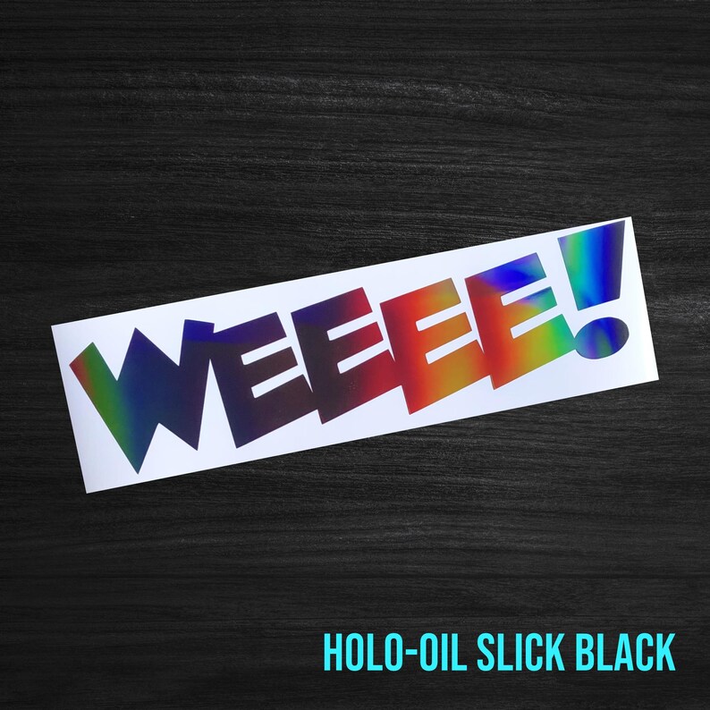 Weeee! Car Window Sticker [die-cut Vinyl Decal] - Etsy