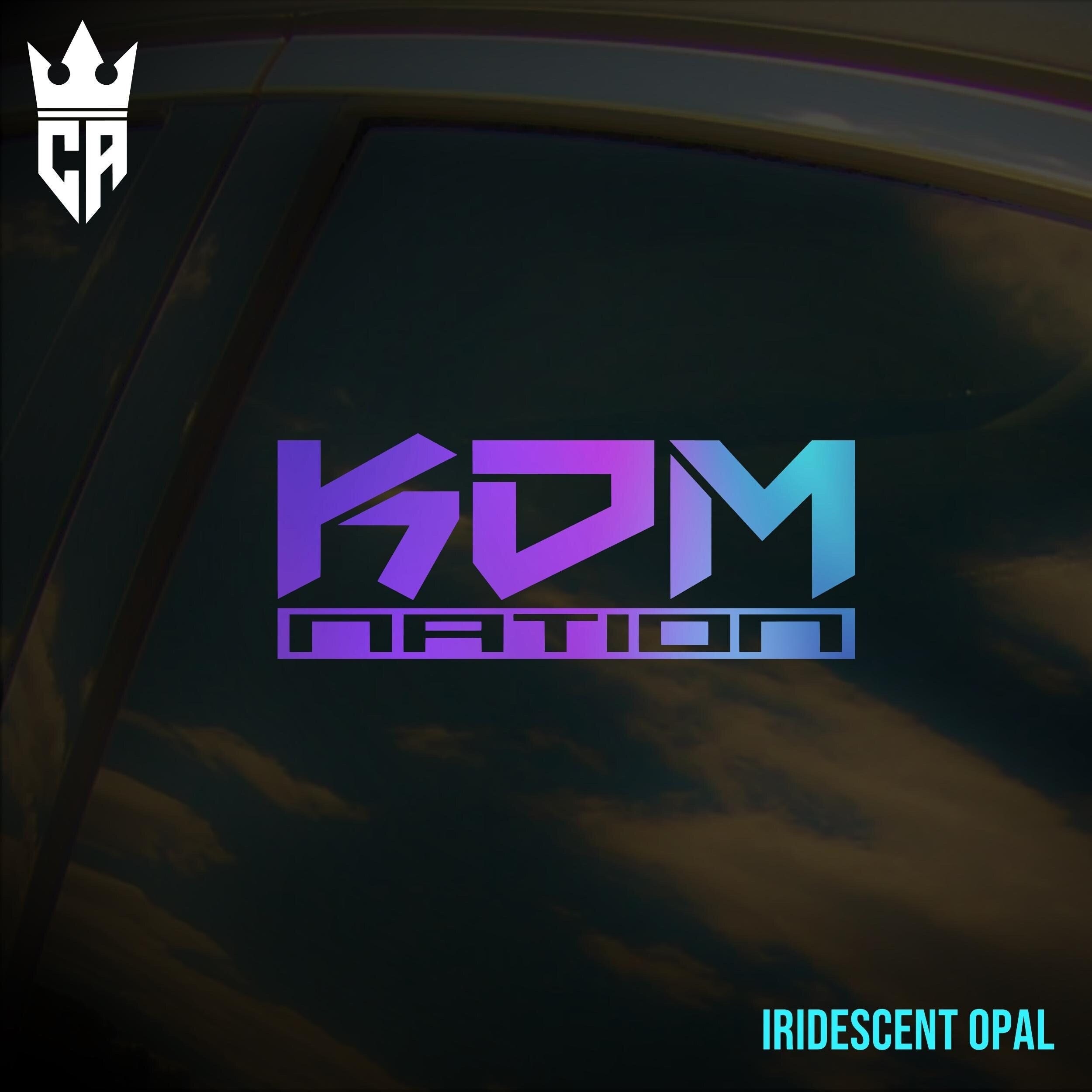 KDM Nation Car Window Sticker, Die-Cut Vinyl Decal