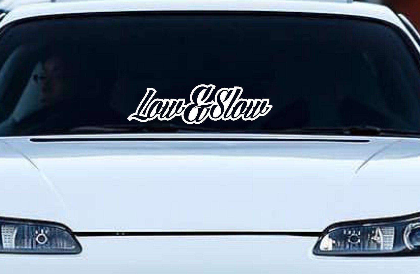 Low and Slow Car Decal Low & Slow Car Sticker Low Rider Etsy