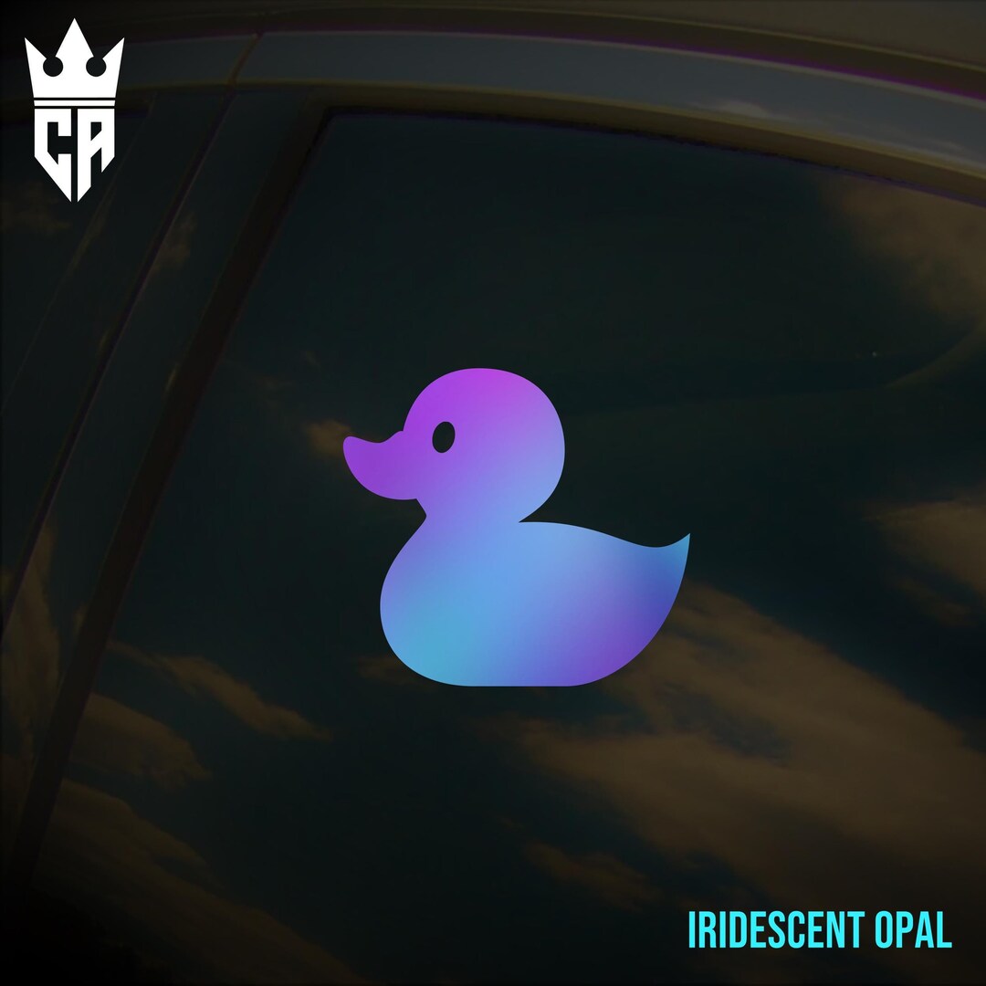Duck Car Window Sticker, Die-cut Vinyl Decal - Etsy