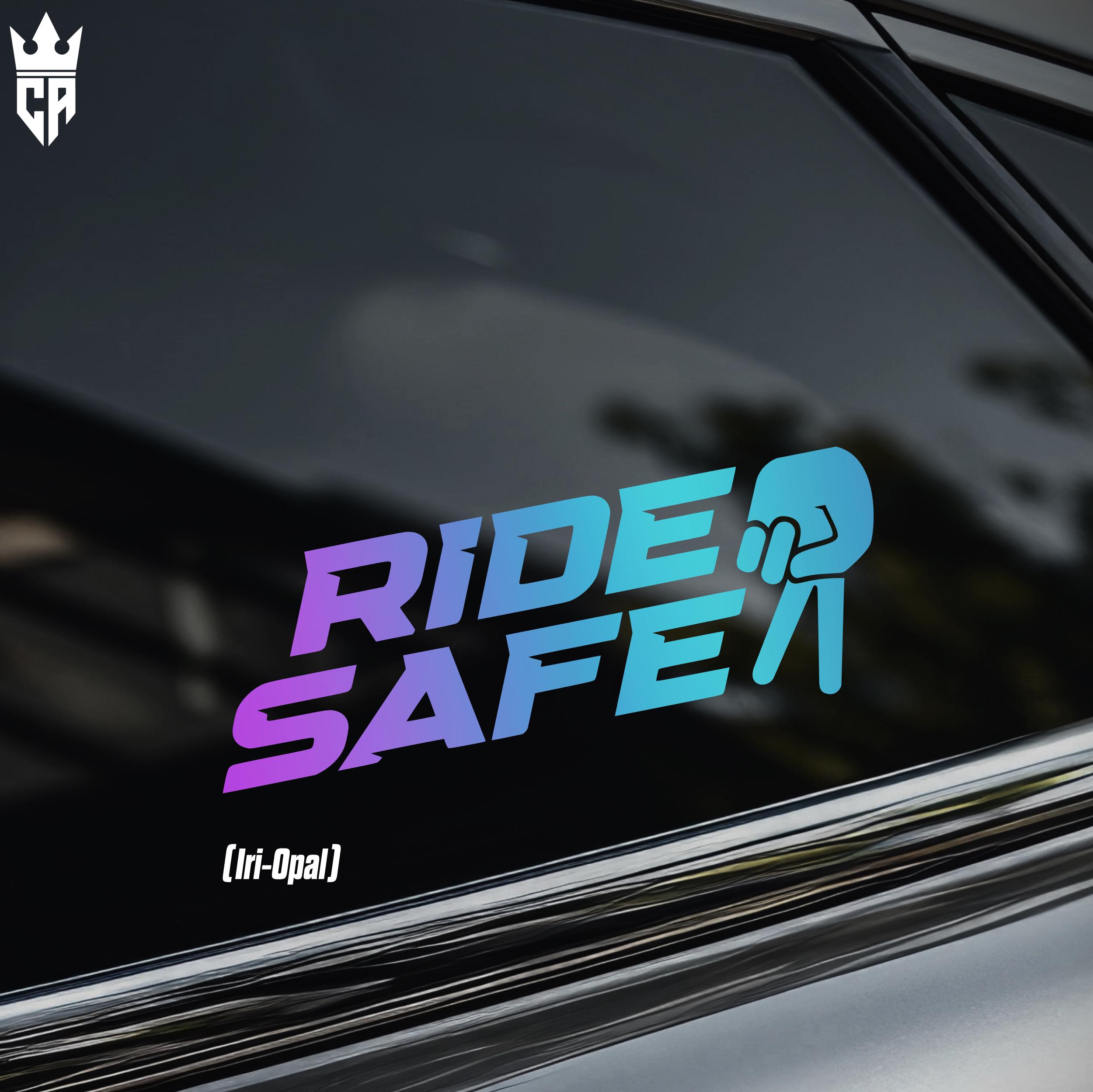 RIDE SAFE Sticker [die-cut Vinyl Decal] - Etsy