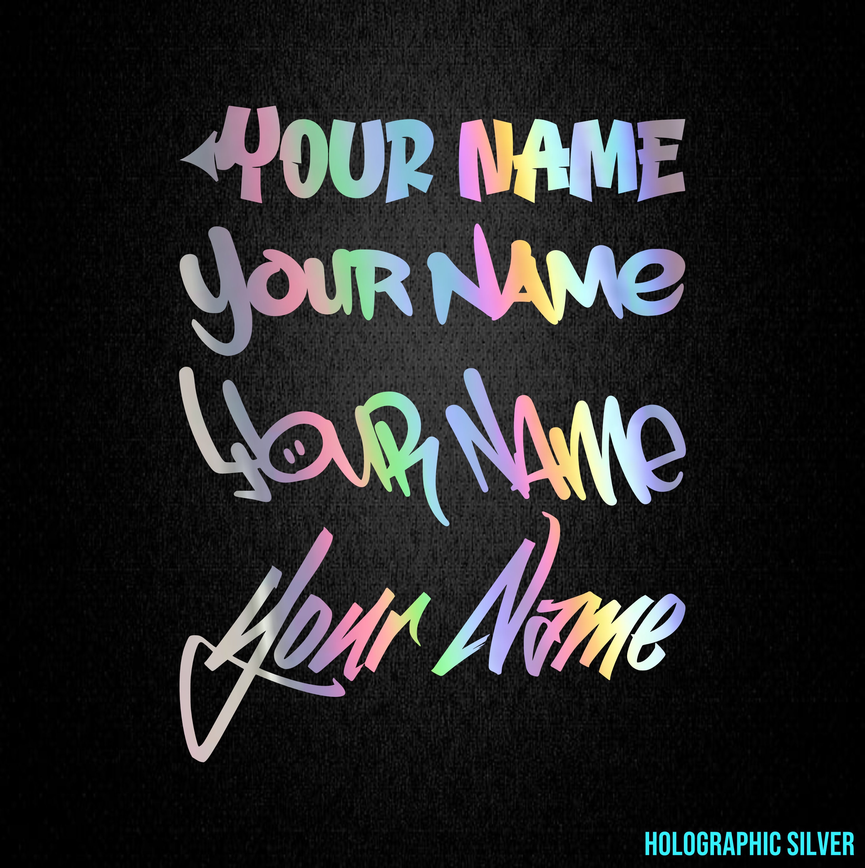 Custom Graffiti Name Decal Sticker Your Name in Graffiti Etsy Canada