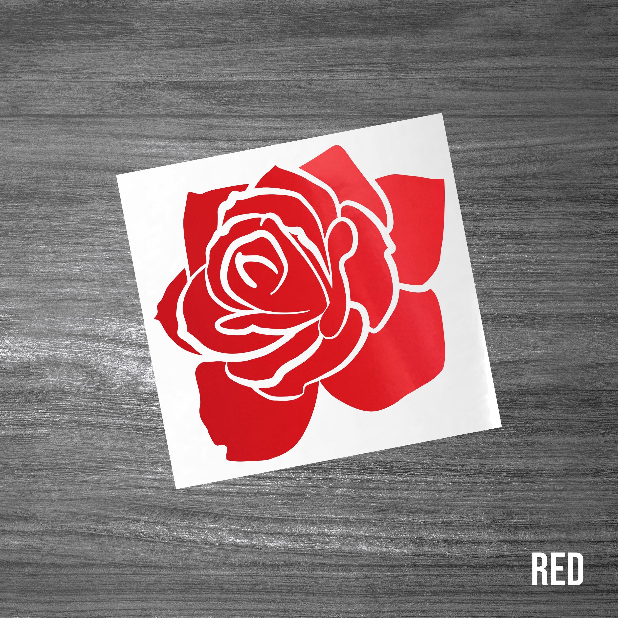 Rose Car Window Sticker [die-cut Vinyl Decal] - Etsy