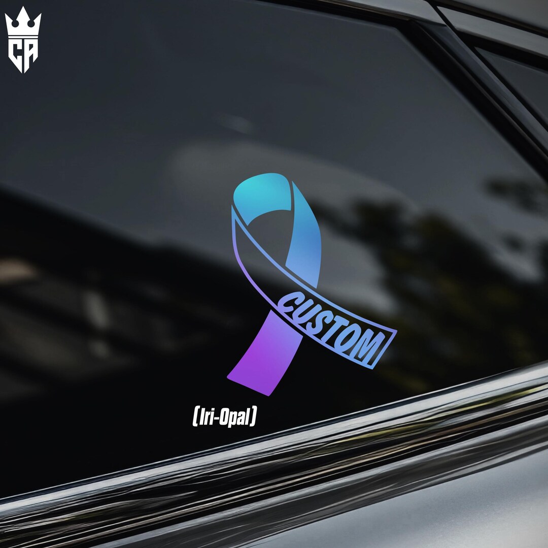 Custom Awareness Ribbon Car Window Sticker [die-cut Vinyl Decal] - Etsy