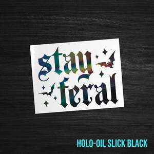 Stay Feral Car Window Sticker die cut Vinyl Decal Etsy stay-feral-car-window-sticker-die-cut-vinyl-decal-etsy