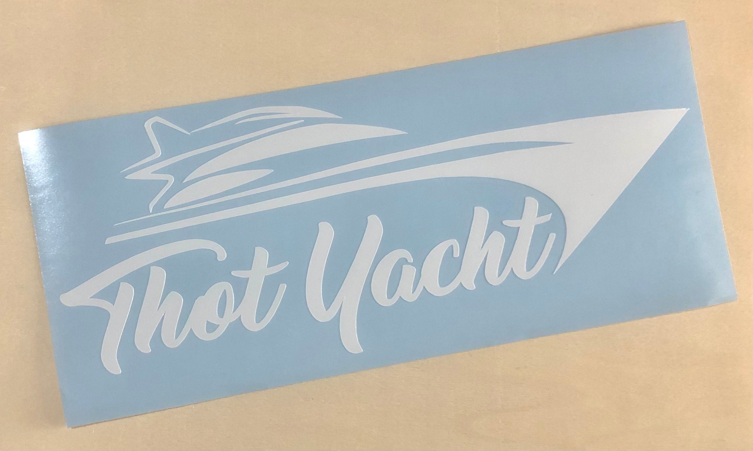 Thot Yacht Decal Sticker Thot Yacht Truck Decal Sticker Thot Etsy