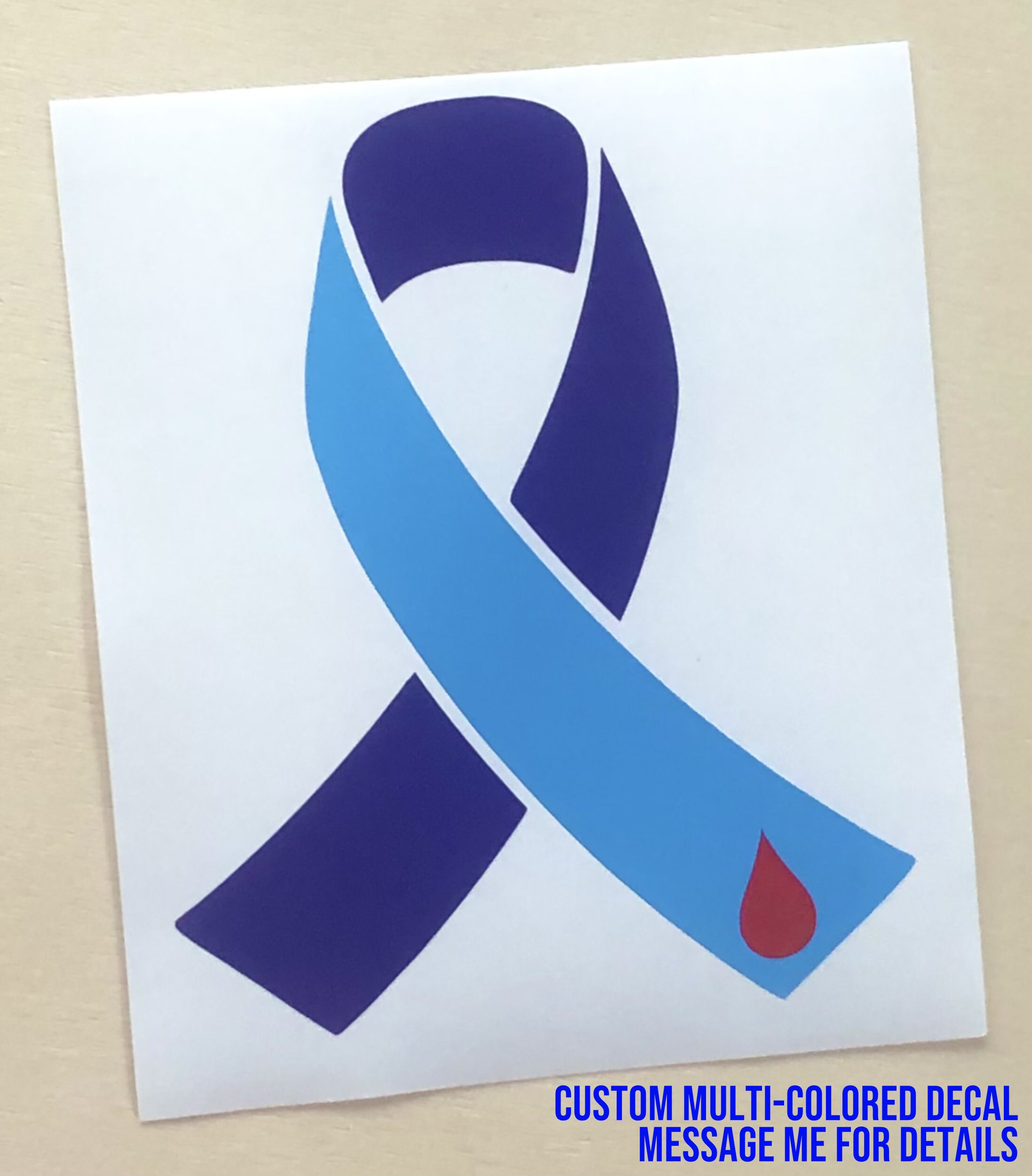 Custom Awareness Ribbon Car Window Sticker [die-cut Vinyl Decal] - Etsy
