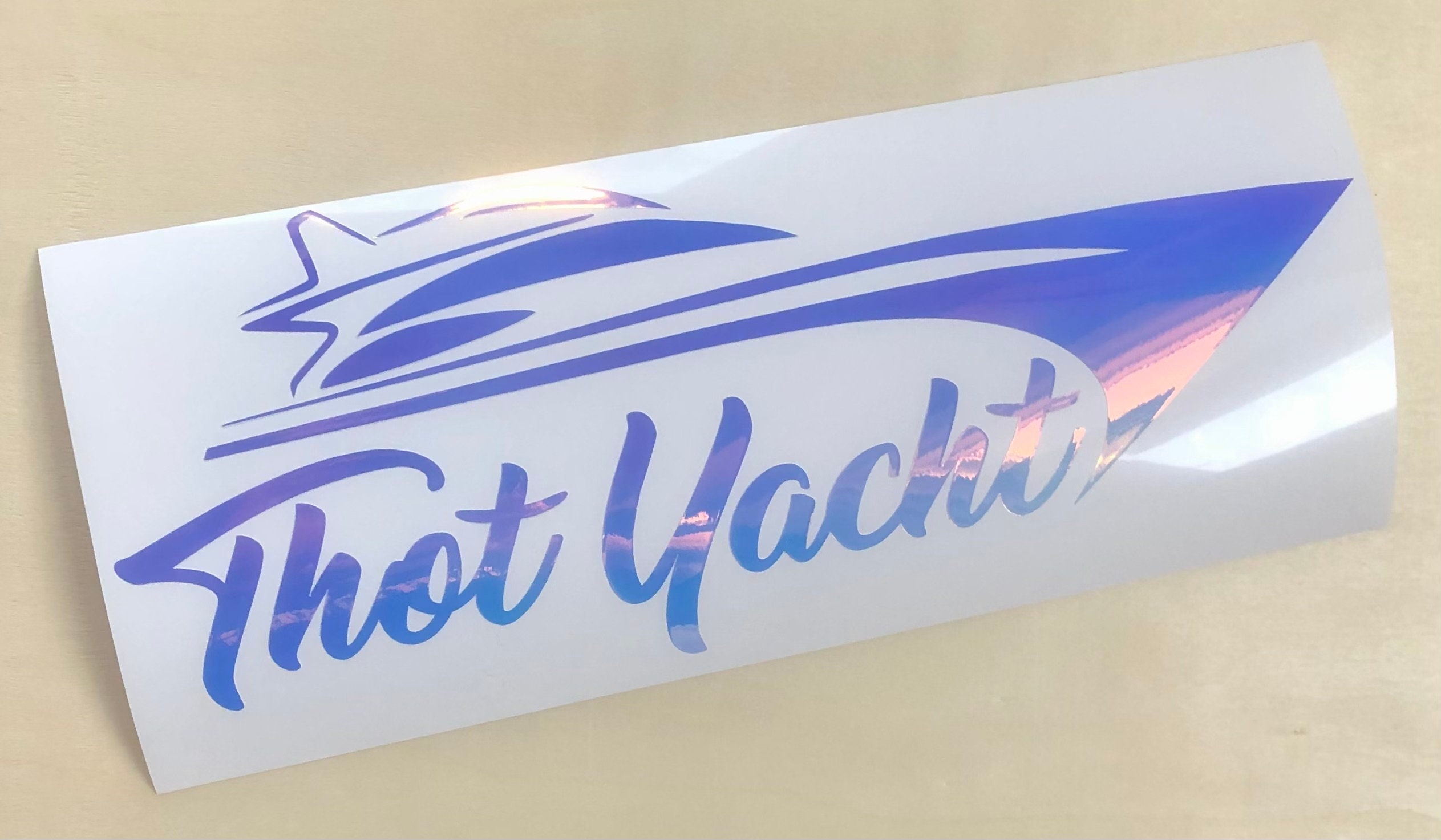 Thot Yacht Decal Sticker Thot Yacht Truck Decal Sticker Thot Etsy