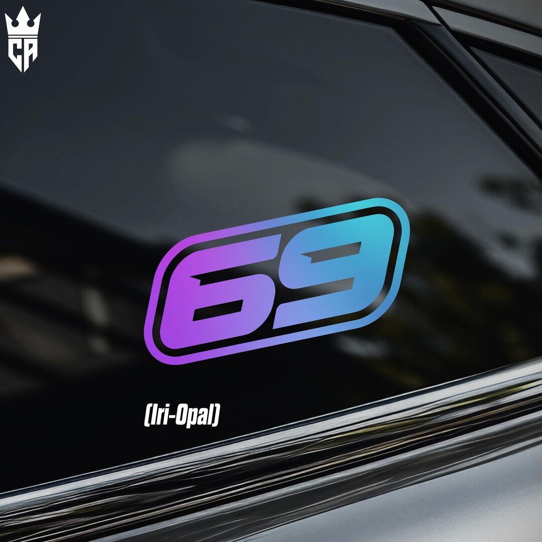 69 Car Window Sticker [die-cut Vinyl Decal] - Etsy