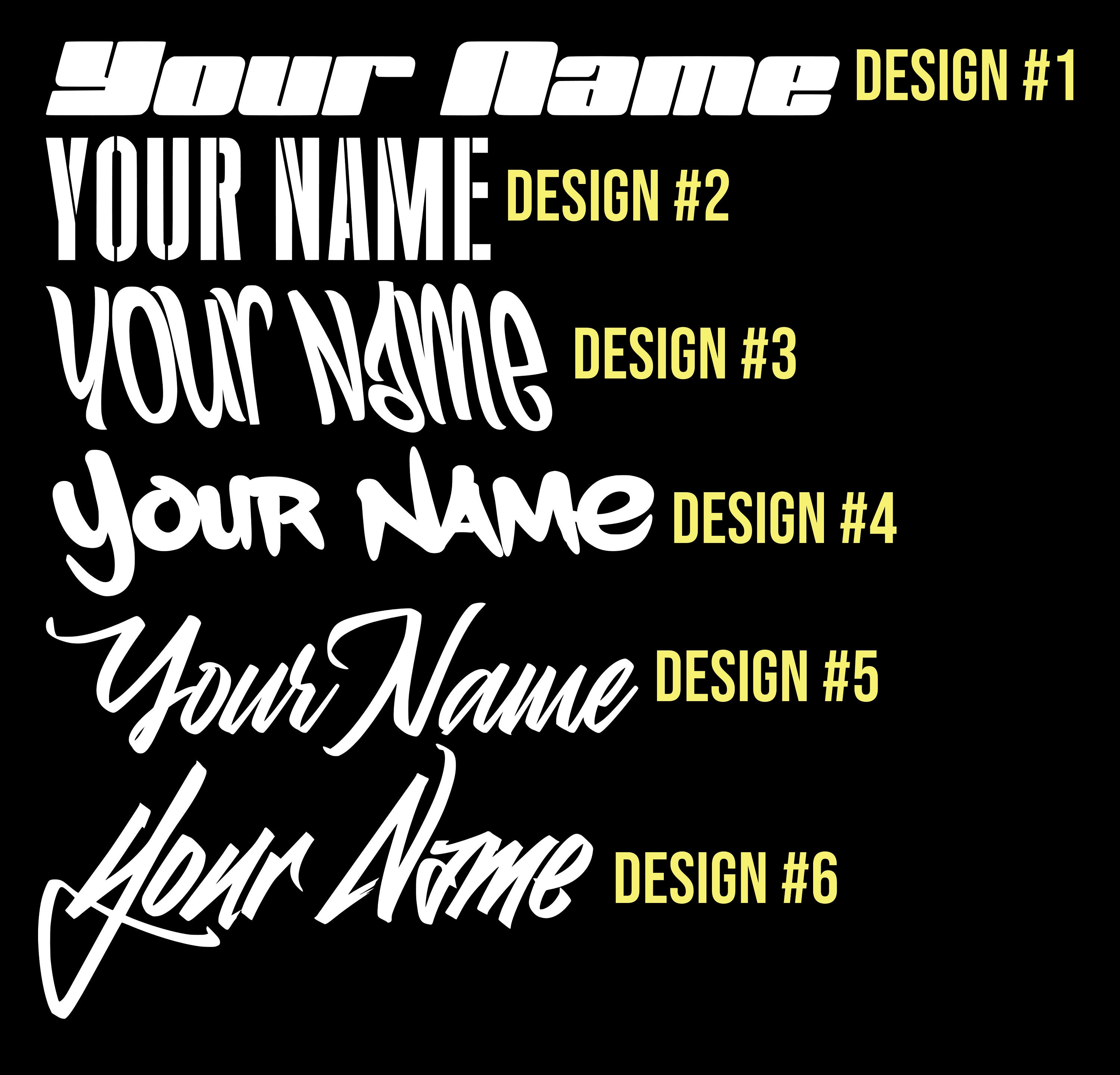 Custom Name Helmet Decal Personalized Text Motorcycle Helmet Etsy