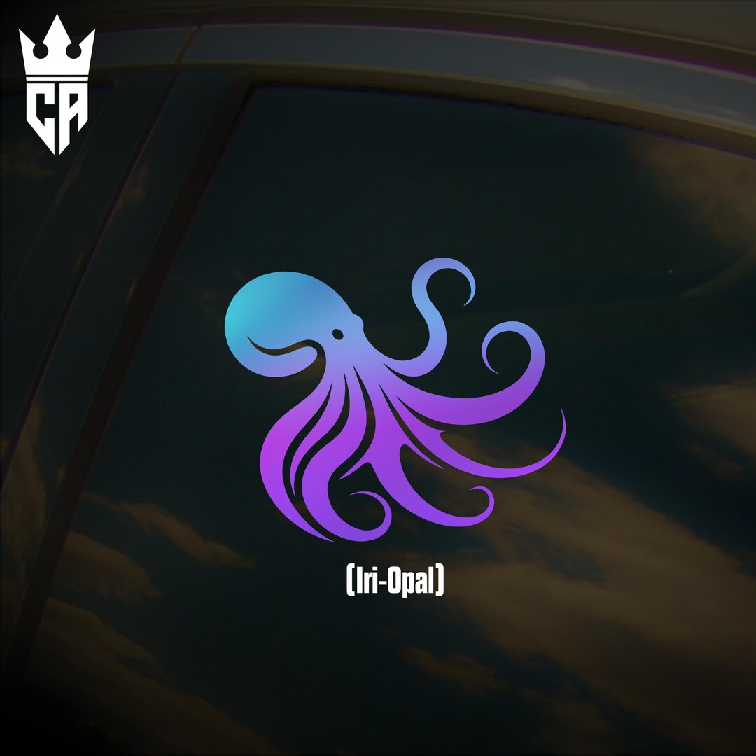 Octopus Car Window Sticker [die-cut Vinyl Decal] - Etsy