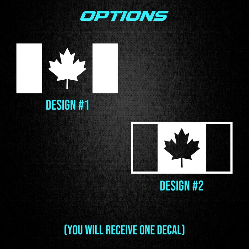 Canadian Flag Car Window Sticker [die-cut Vinyl Decal] - Etsy Canada