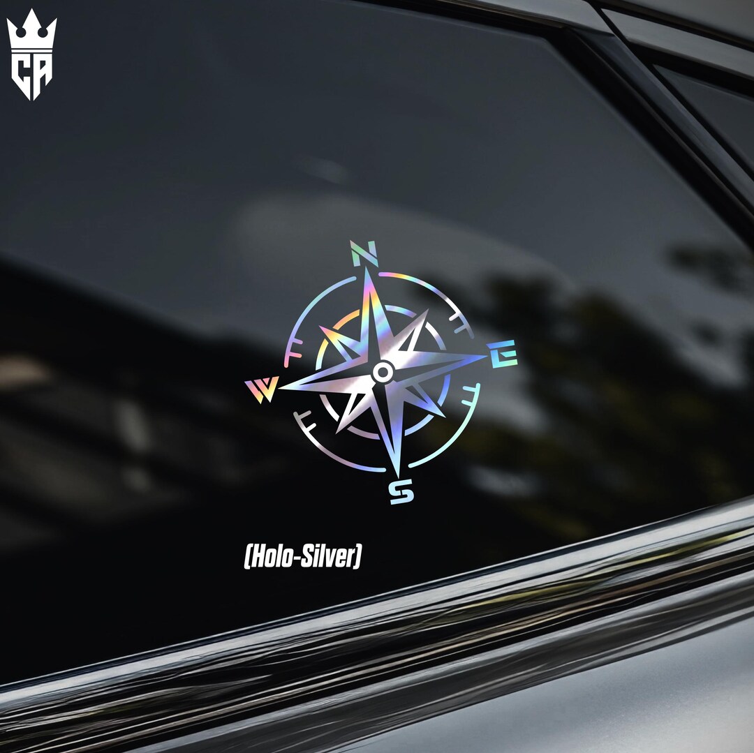 Compass Car Window Sticker [die-cut Vinyl Decal] - Etsy