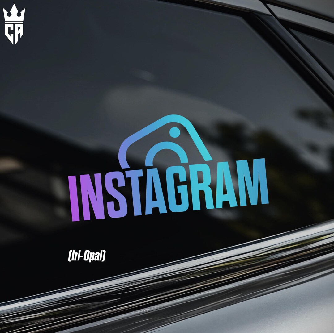 Custom Instagram Car Window Sticker [die-cut Vinyl Decal] - Etsy