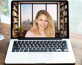 Zoom Fondo virtual / Oficina en casa / Profesional / Telón de fondo